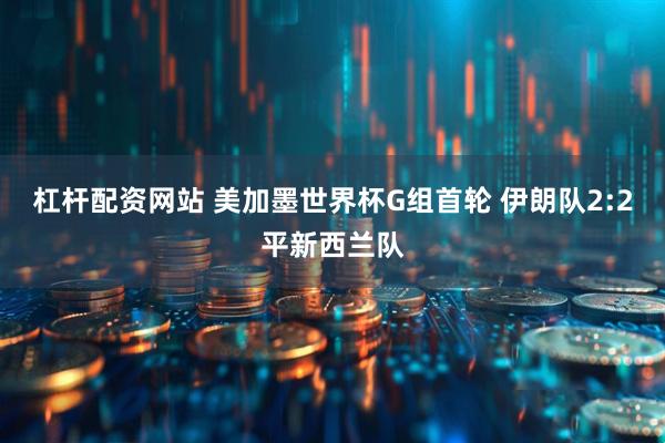 杠杆配资网站 美加墨世界杯G组首轮 伊朗队2:2平新西兰队